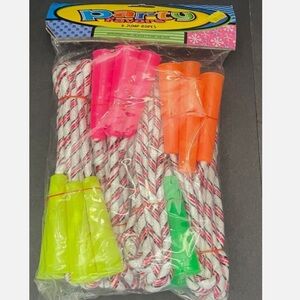 8pc 7FT NEW NEON Jump Ropes Set - Multicolor PARTY 🎉 PACK PARTYCITY AMSCAM